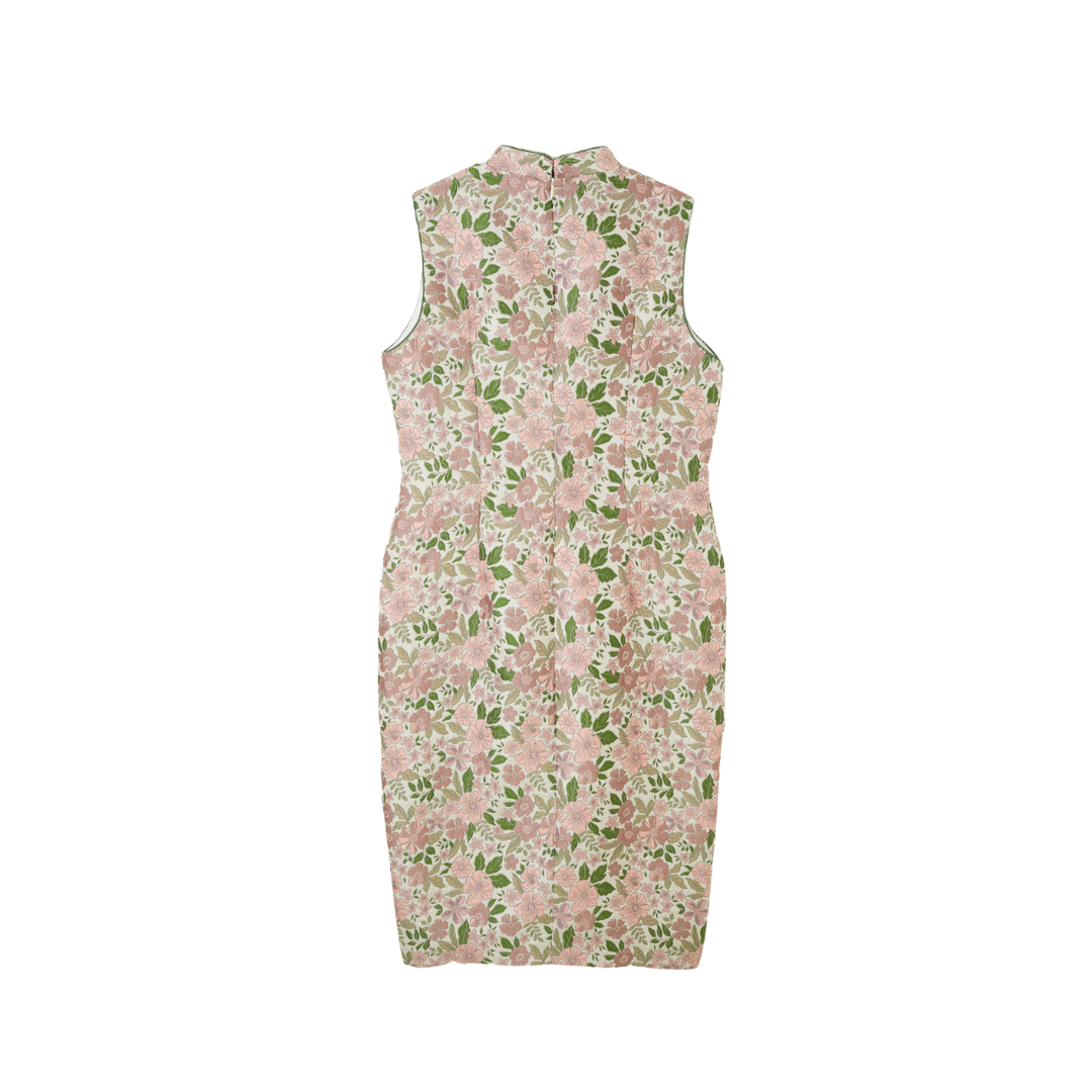 Floral Sleeveless Cheongsam