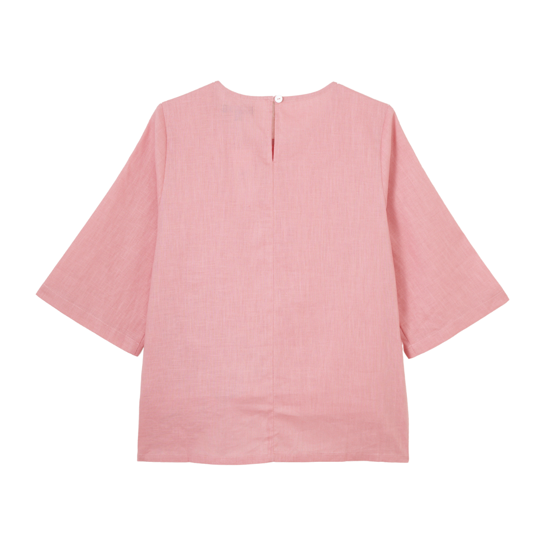 Long Sleeve Blossom Shirt (Pink)