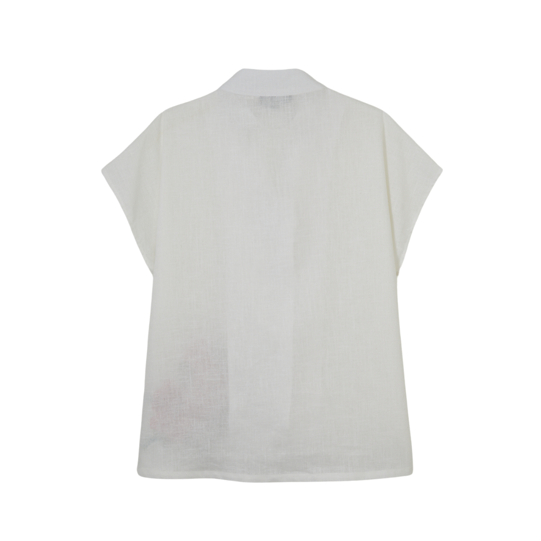 Short Sleeve Button Shirt (White)