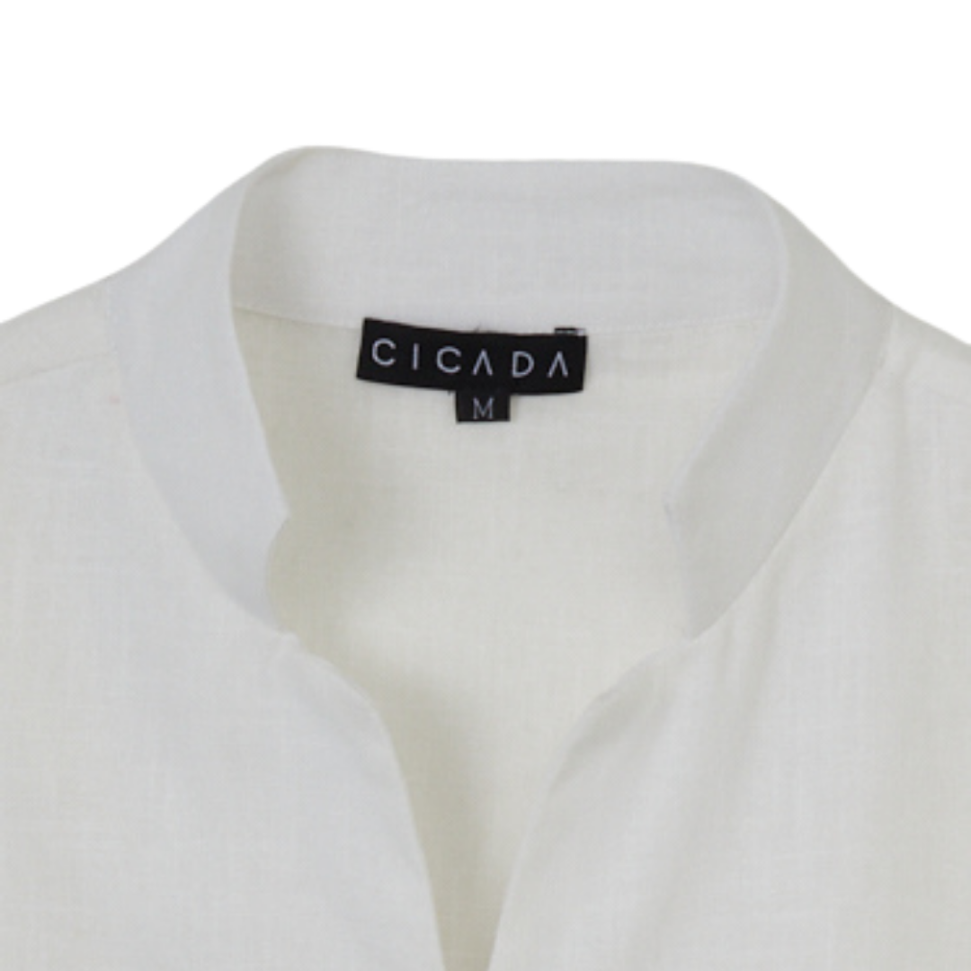 Short Sleeve Button Shirt (White)