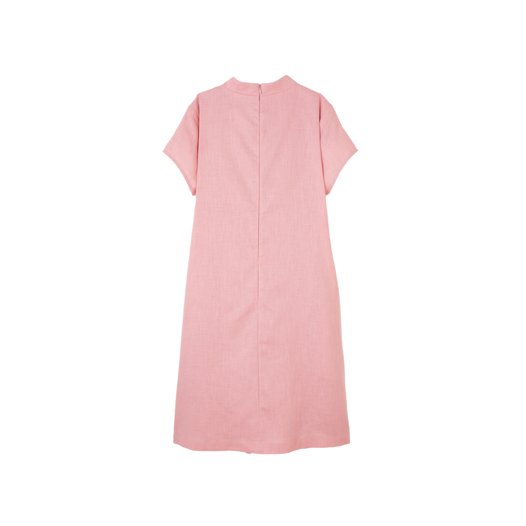 Casual Floral Cheongsam (Pink)