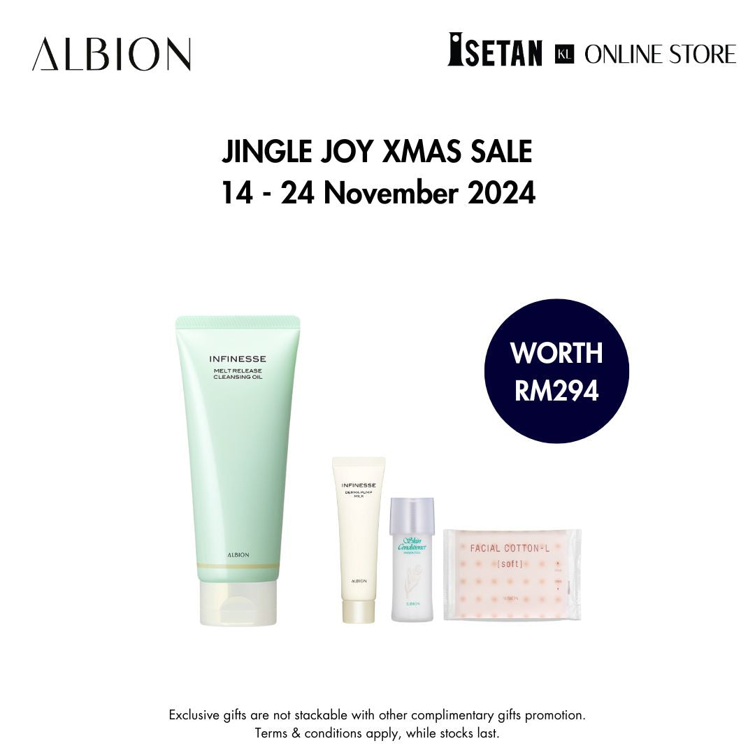 JINGLE : INFINESSE WHITE Melt Release Cleansing Oil 150g, Gift worth RM98