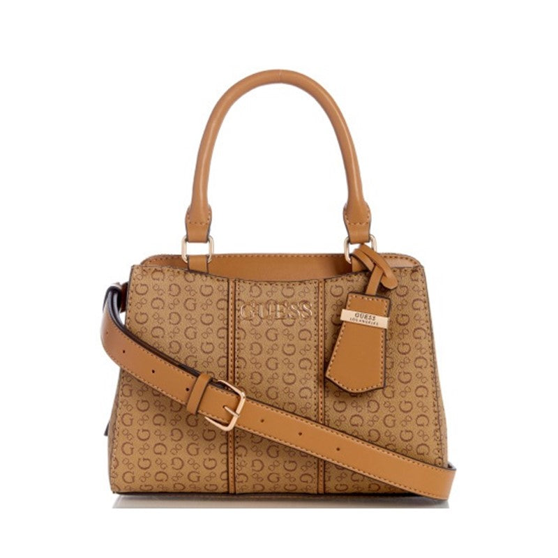 GUESS Zadora Satchel (Mocha) | Isetan KL Online Store