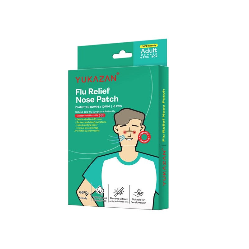 Adult Flu Relief Nose Patch 6s