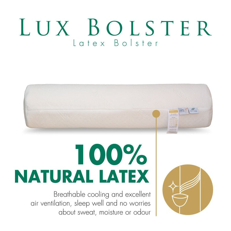 Lux Bolster (100% Natural Latex Bolster)