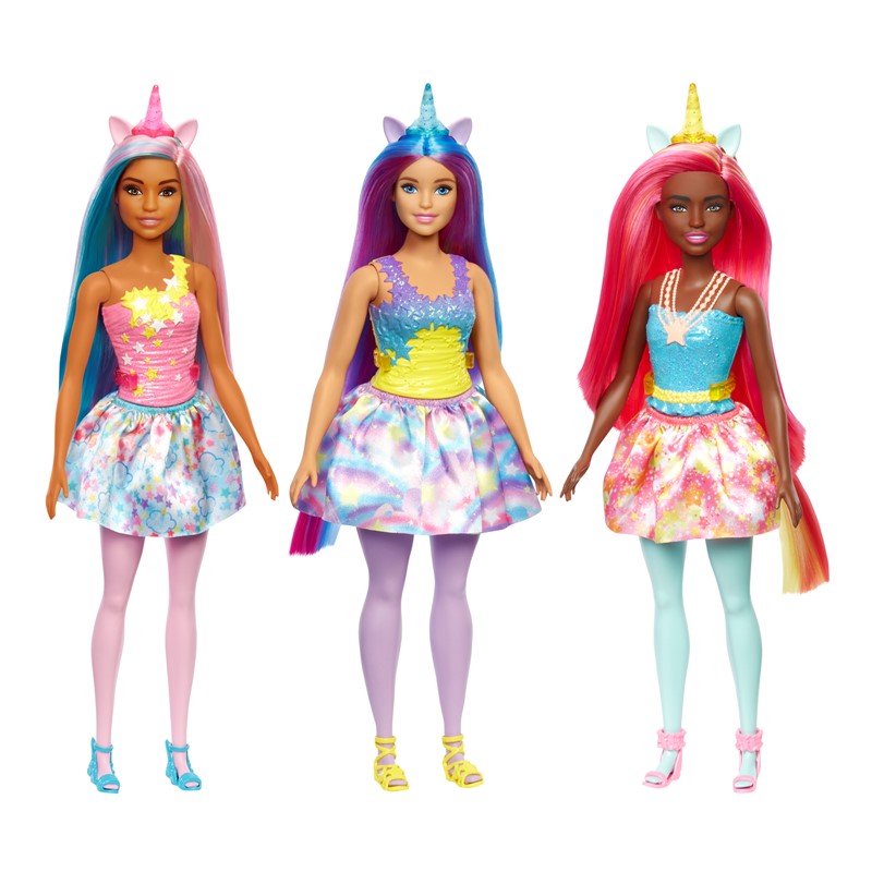 BARBIE HGR18 Barbie Fairytale Core Unicorn Doll (Assorted) | Isetan KL Online Store