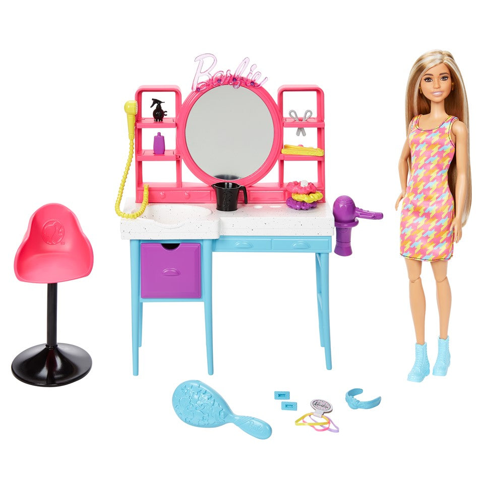 BARBIE HKV00 Barbie Fabulous Totally Hair Salon | Isetan KL Online Store