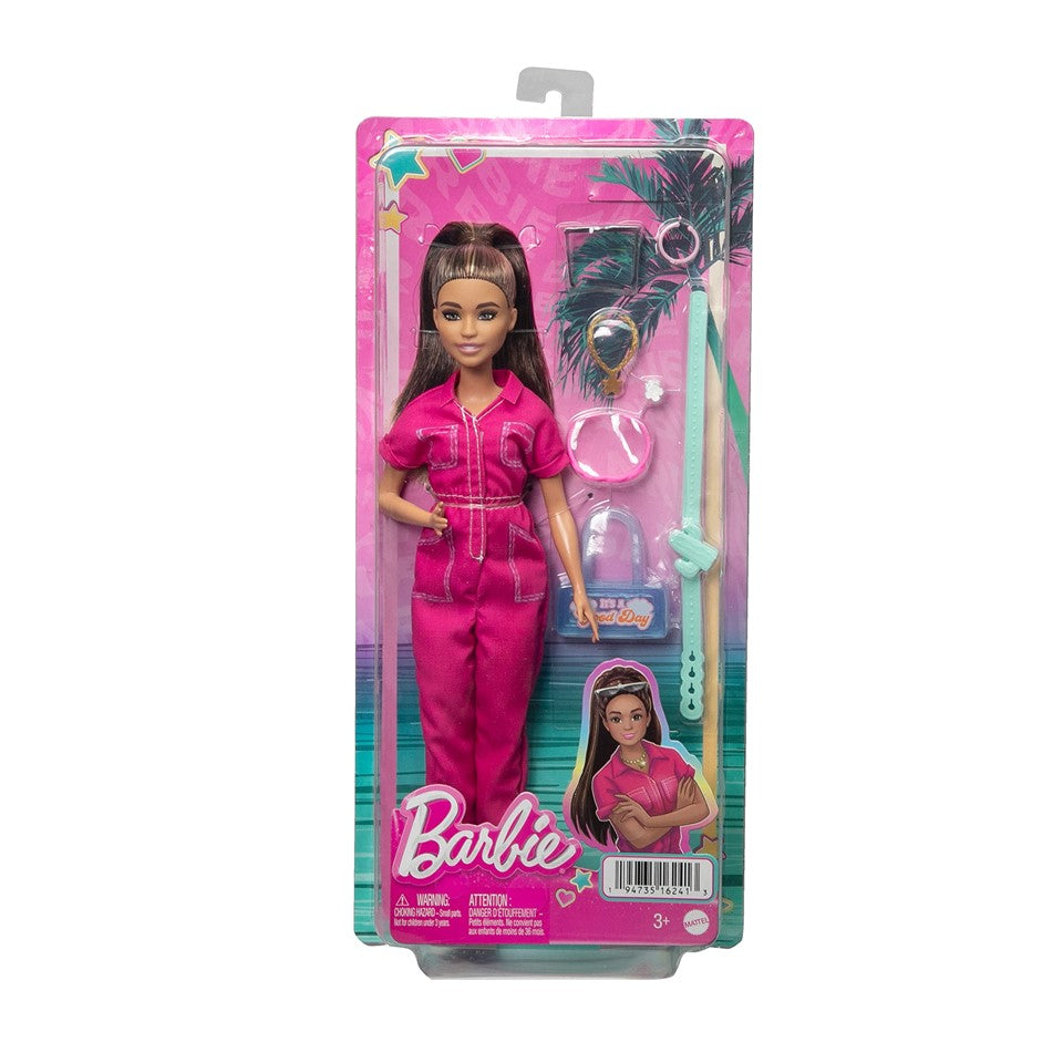 BARBIE HPL76 Movie Barbie Doll in Trendy Pink Jumpsuit | Isetan KL Online Store