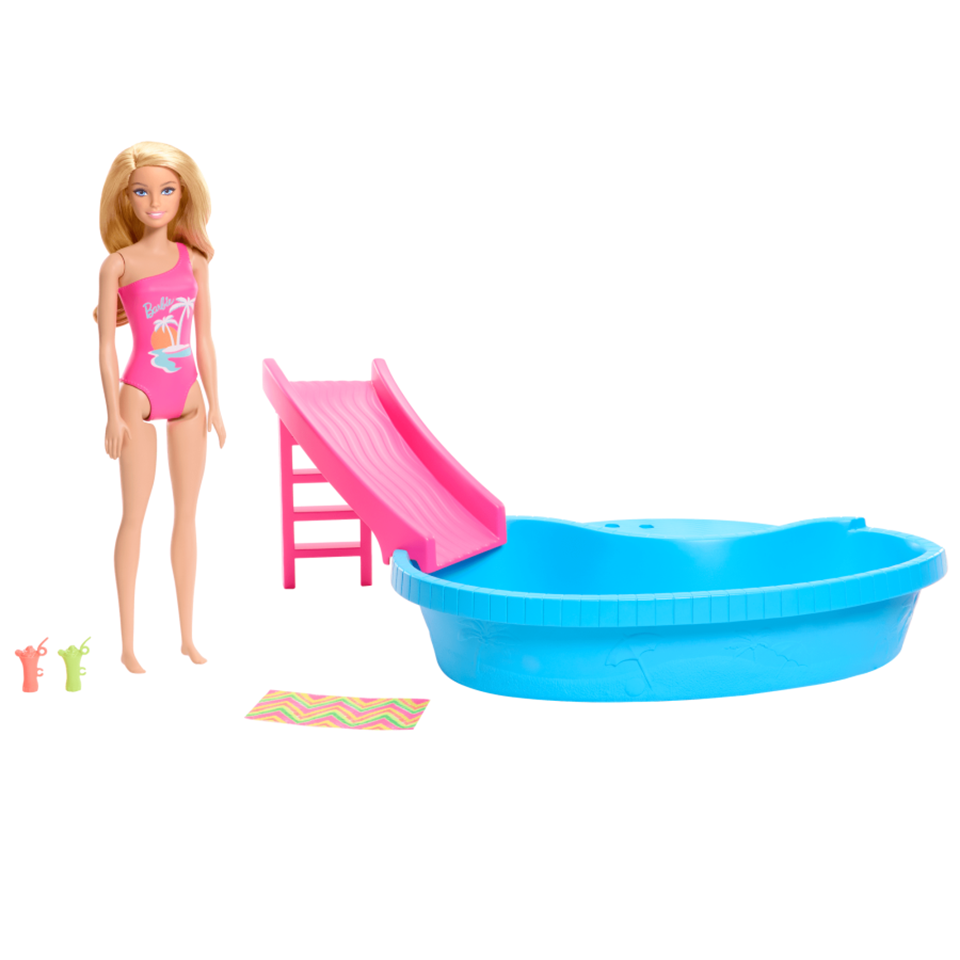 BARBIE HRJ74 Barbie Ave Pool W/Doll (Blonde) | Isetan KL Online Store