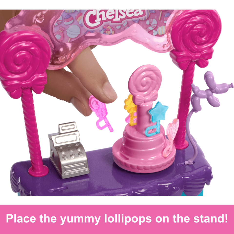 BARBIE HRM07 Barbie Ent Chelsea Lollipop Candy Playset | Isetan KL Online Store