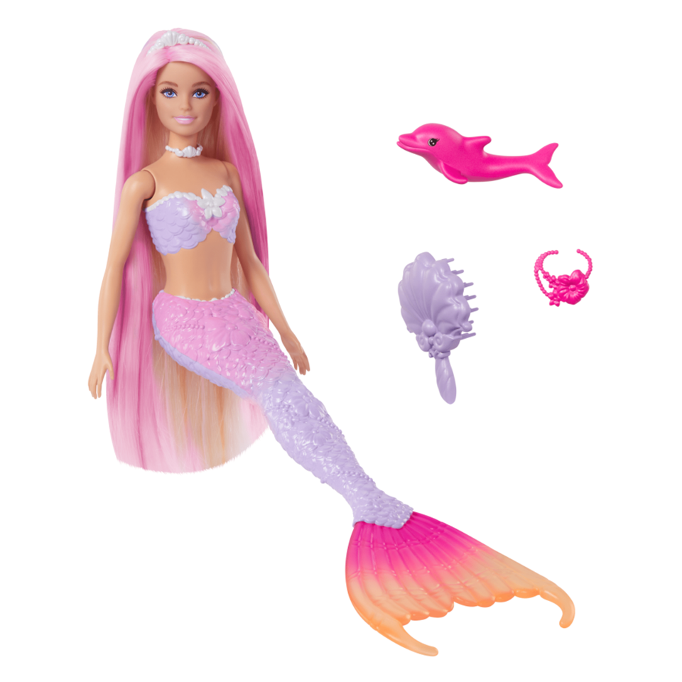 BARBIE HRP97 Barbie Fairytale New Feat Mermaid O/S (Malibu Blonde) | Isetan KL Online Store