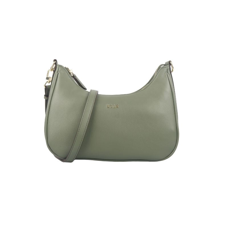 ELLE Ava Medium Hobo Bag (Dusty Green ) | Isetan KL Online Store