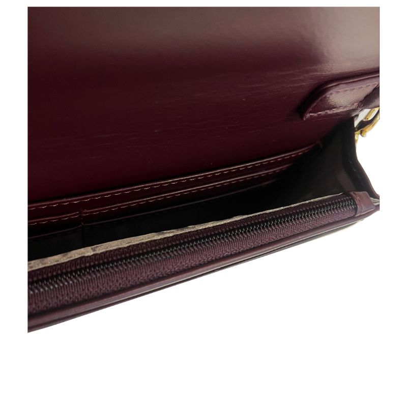 ELLE Joelle clutch Wallet (Maroon) | Isetan KL Online Store