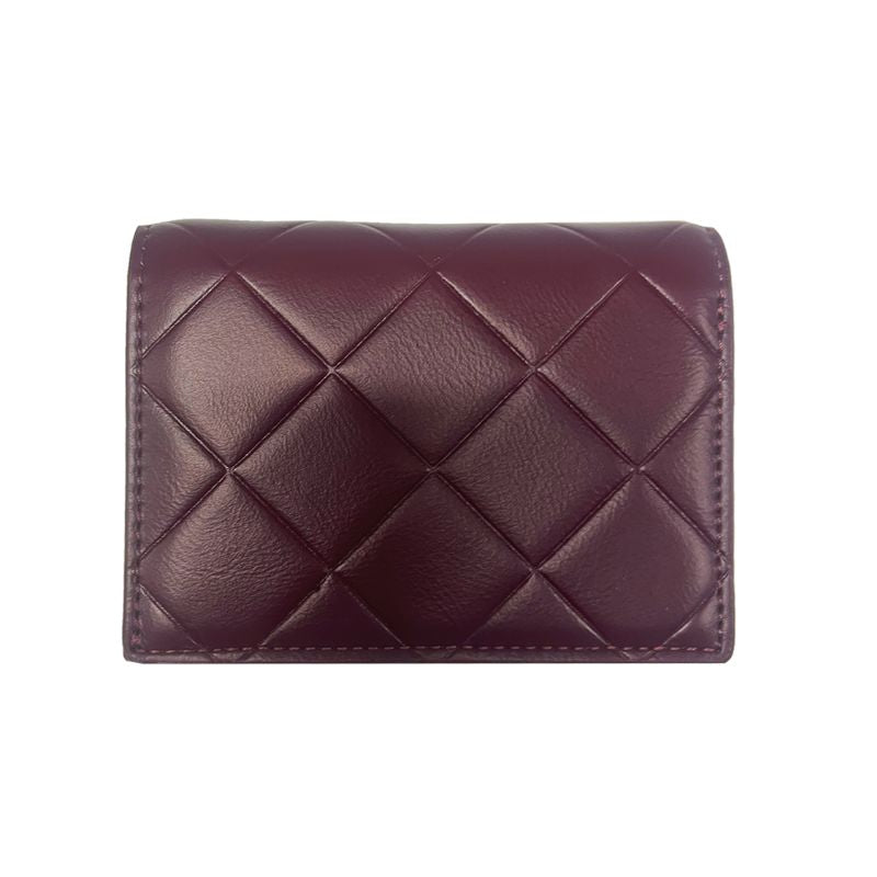 ELLE Joelle short Dual Fold Wallet (Maroon) | Isetan KL Online Store