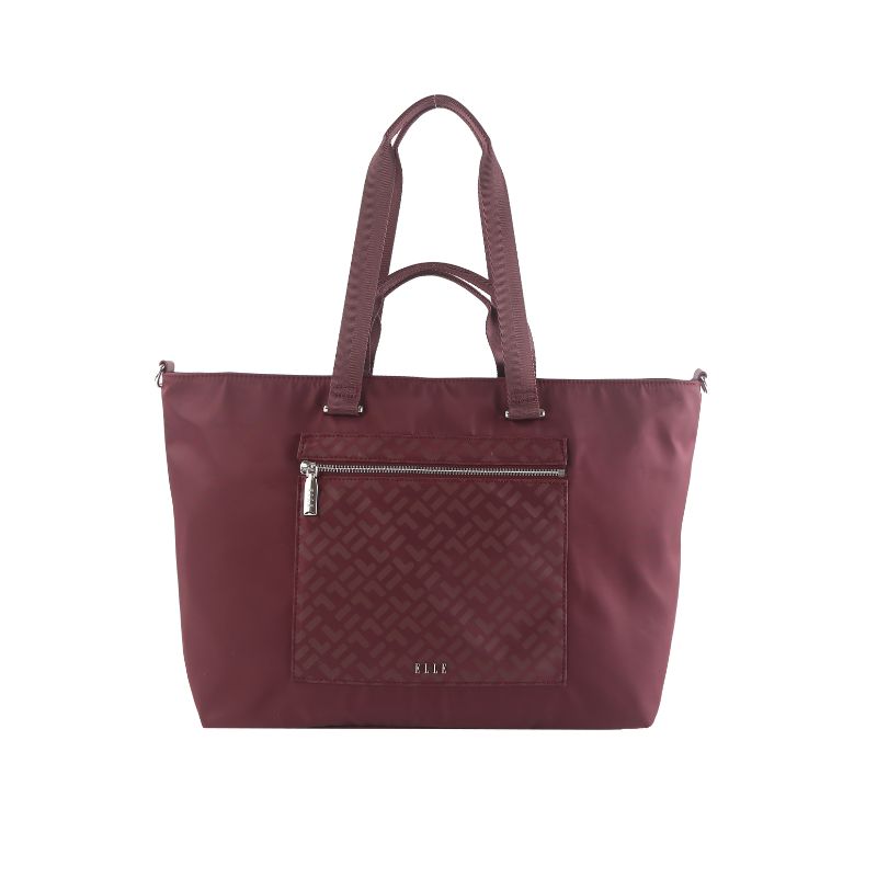 ELLE Keira Shopper Bag (Maroon) | Isetan KL Online Store