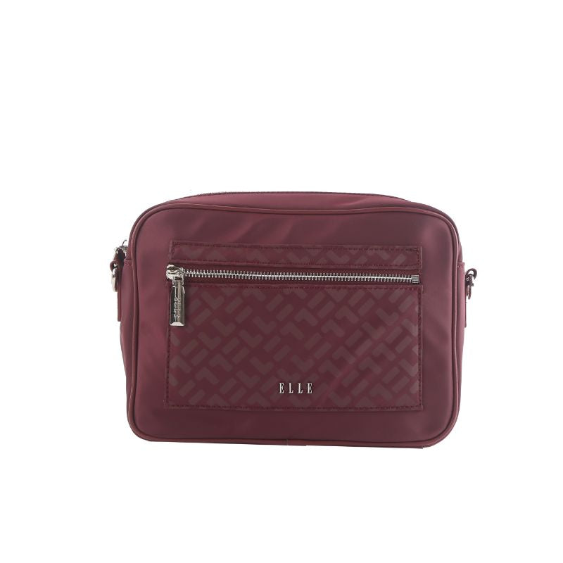 ELLE Keira Sling Bag (Maroon) | Isetan KL Online Store