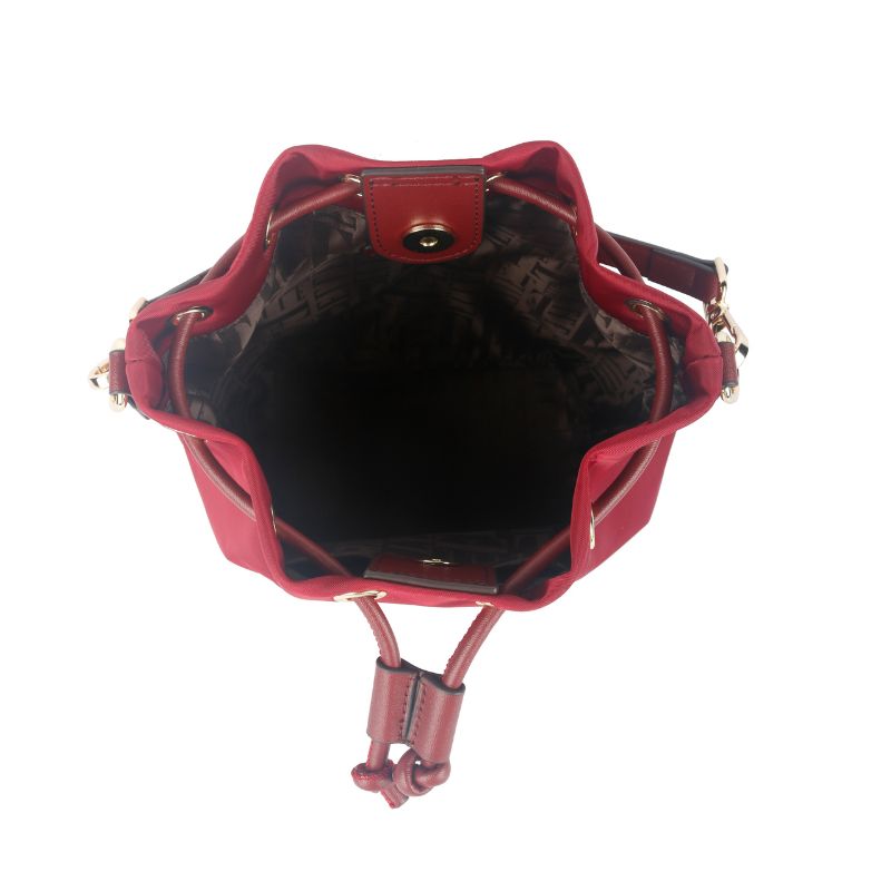 ELLE Leona Bucket Bag (Maroon) | Isetan KL Online Store