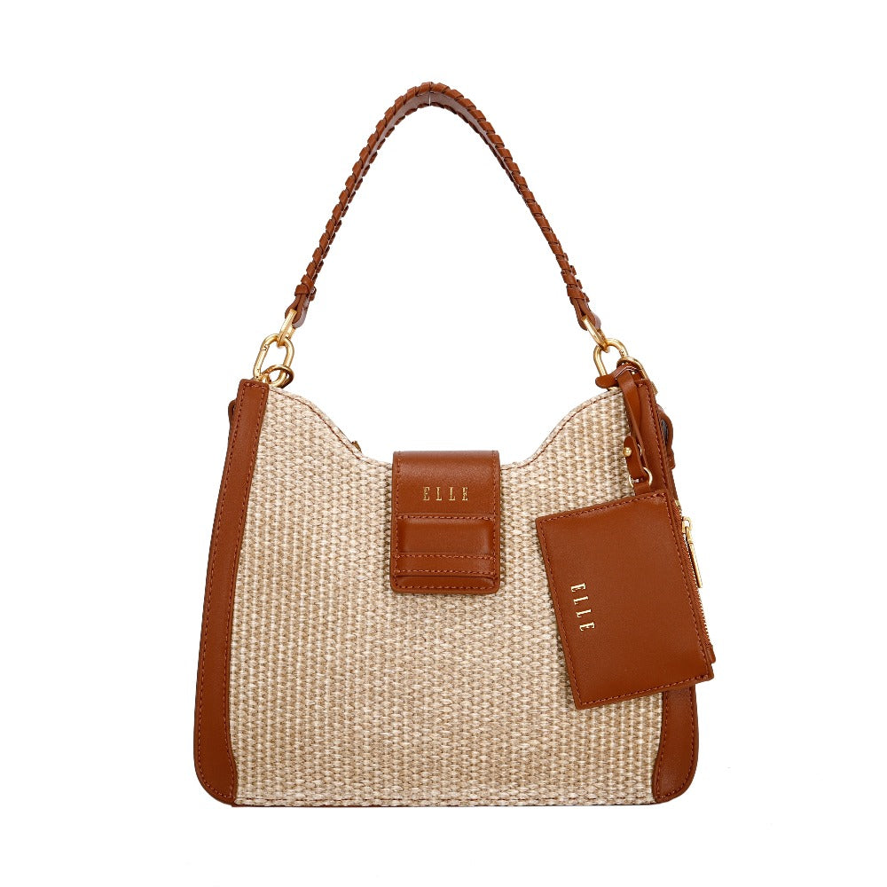 ELLE Zia Hobo Bag (Cognac) | Isetan KL Online Store