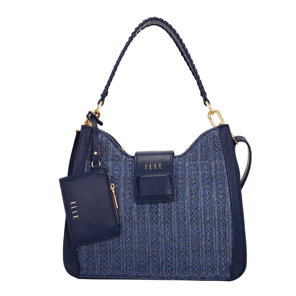 ELLE Zia Hobo Bag (Navy) | Isetan KL Online Store