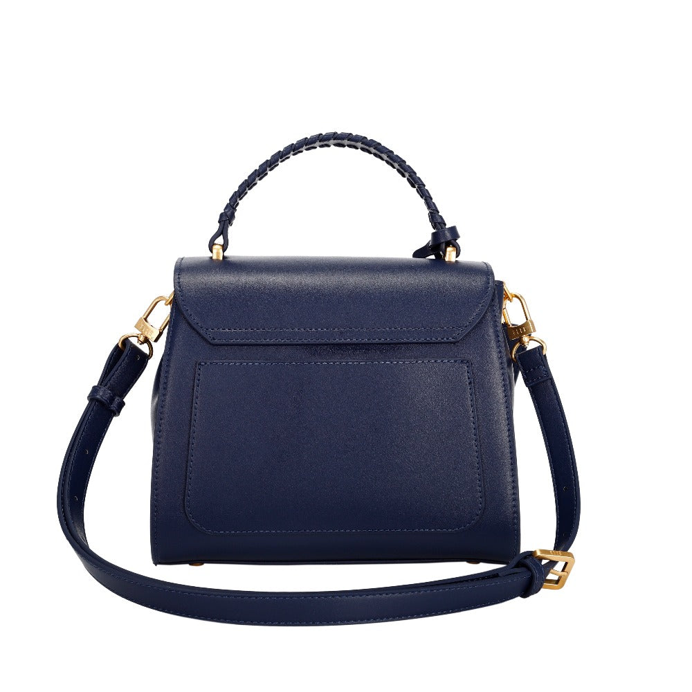 ELLE Zia Satchel Bag (Navy) | Isetan KL Online Store