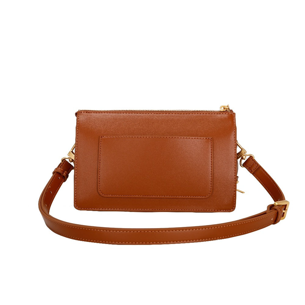 ELLE Zia Sling Bag (Cognac) | Isetan KL Online Store