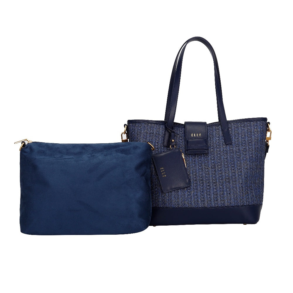 ELLE Zia Tote Bag (Navy) | Isetan KL Online Store