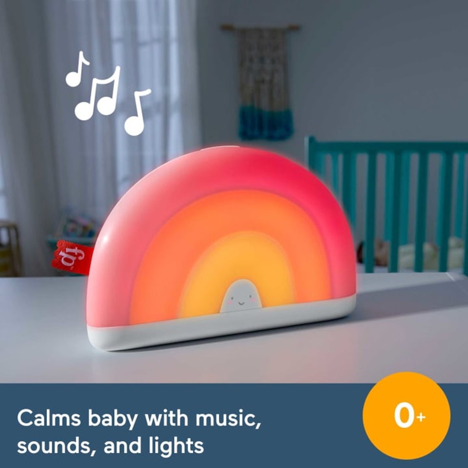 FISHER-PRICE HGB91 Soothe & Glow Rainbow Sound Machine With Music And Lights | Isetan KL Online Store