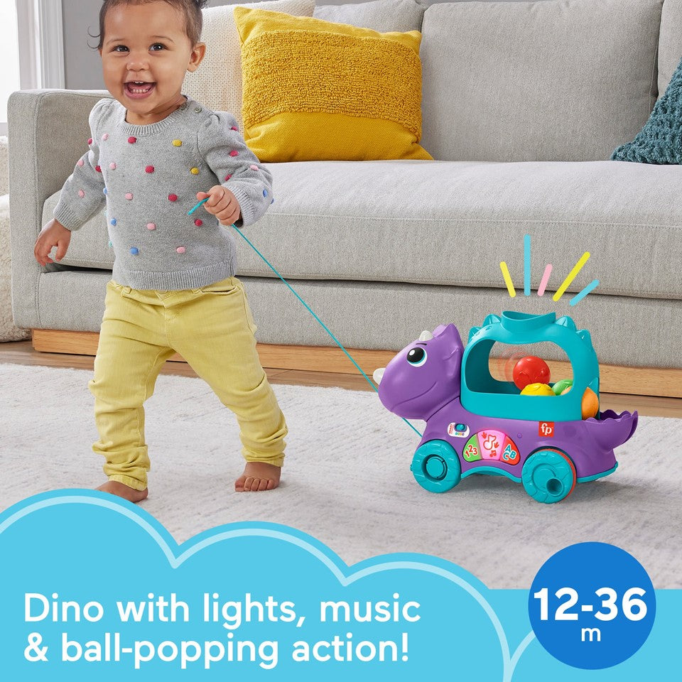 FISHER-PRICE HJN99 Poppin’ Triceratops Dinosaur Interactive Musical Learning Toy | Isetan KL Online Store