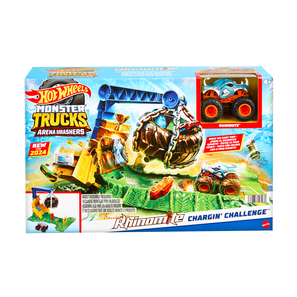 HOT WHEELS HTP18 HWMT: Arena Smasher: Rhinomite Chargin' Challenge | Isetan KL Online Store