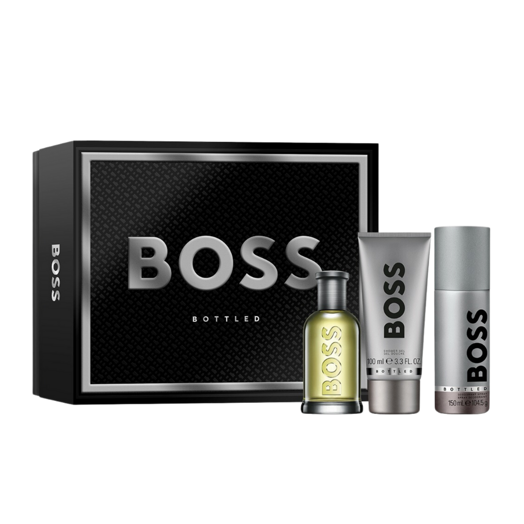 Xmas 2024 set : BOSS Bottled EDT 100ml (3pcs)