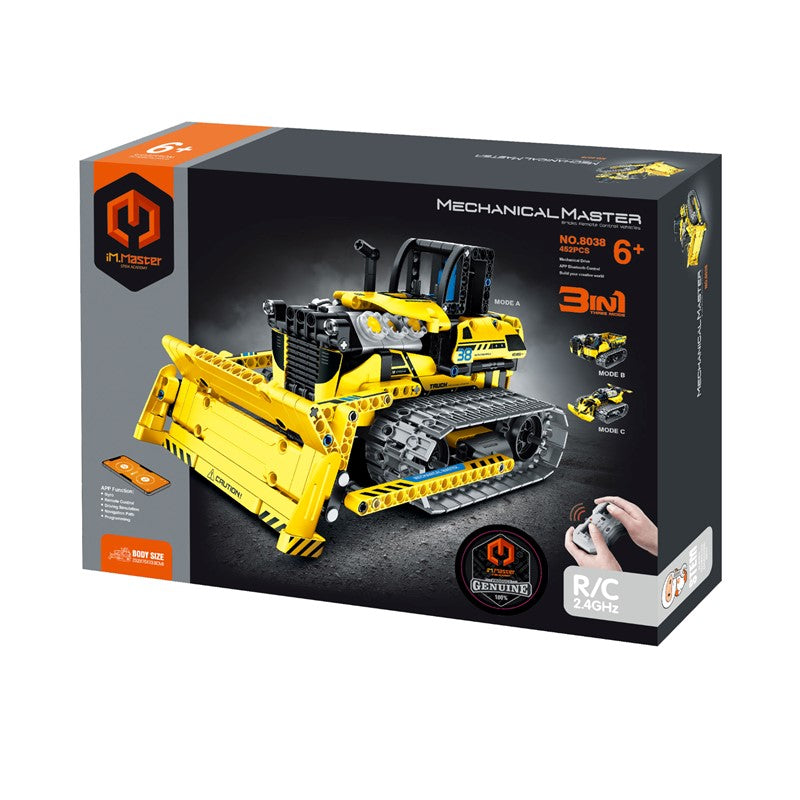 IM.MASTER Mechanical Master Block 3 in 1 Mode Bulldozer Robot R/C+APP Control DIY STEM Brick RC Vehicles | Isetan KL Online Store