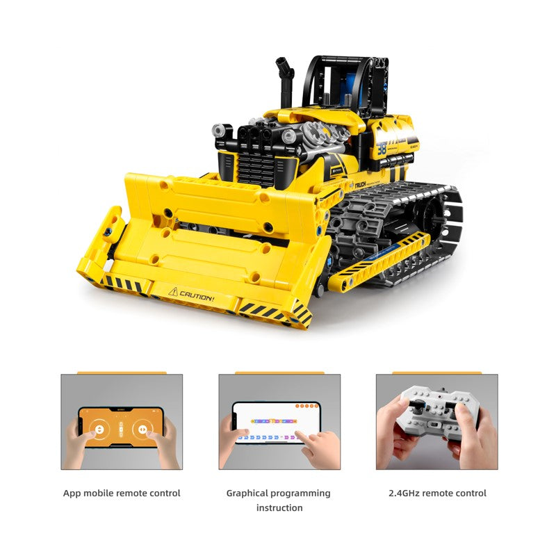 IM.MASTER Mechanical Master Block 3 in 1 Mode Bulldozer Robot R/C+APP Control DIY STEM Brick RC Vehicles | Isetan KL Online Store