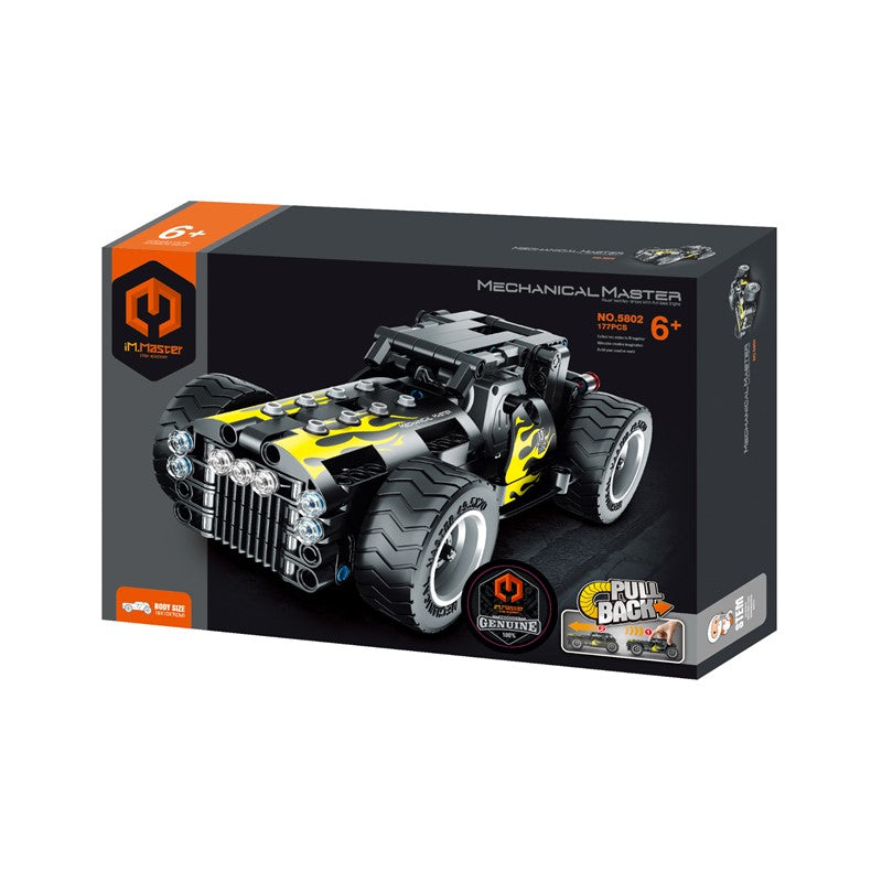 IM.MASTER Mechanical Master Block Hot Rod Power Vehicles Brick With Pull Back Engine | Isetan KL Online Store