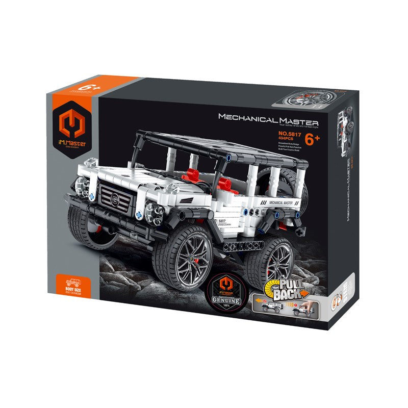 IM.MASTER Mechanical Master Block Off-Roader White Power Vehicles Brick With Pull Back Engine | Isetan KL Online Store