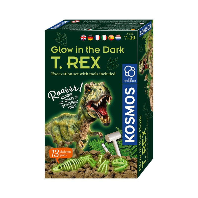 KOSMOS Stem Experiment Kit Fun Science Glow in the Dark T. REX | Isetan KL Online Store