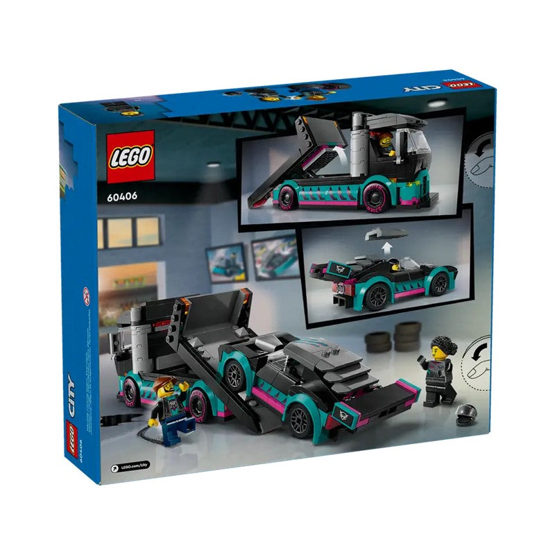 LEGO 60406 Race Car and Car Carrier Truck | Isetan KL Online Store