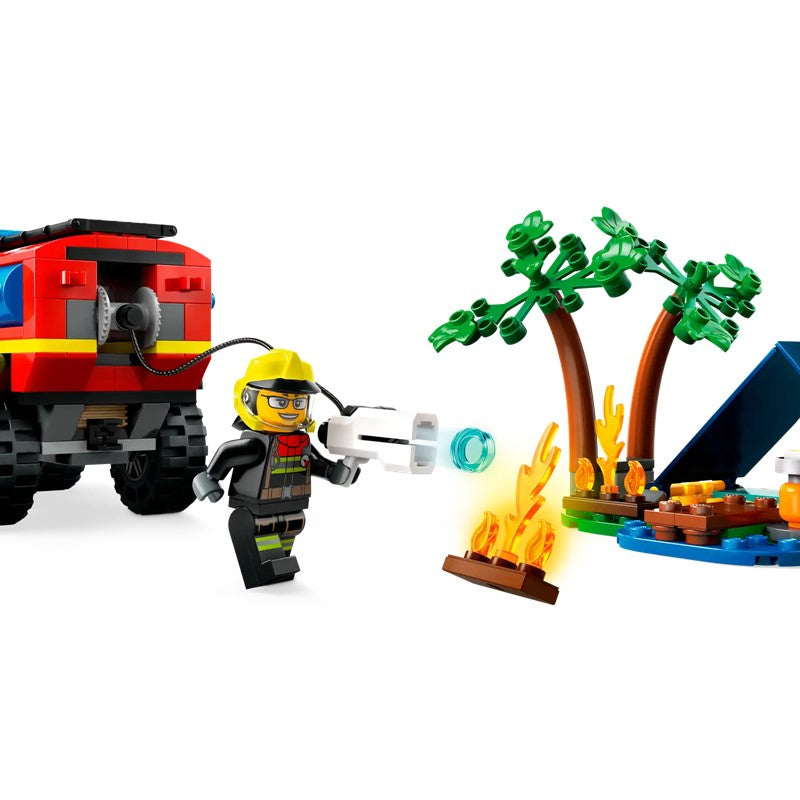 LEGO 60412 4x4 Fire Truck with Rescue Boat | Isetan KL Online Store