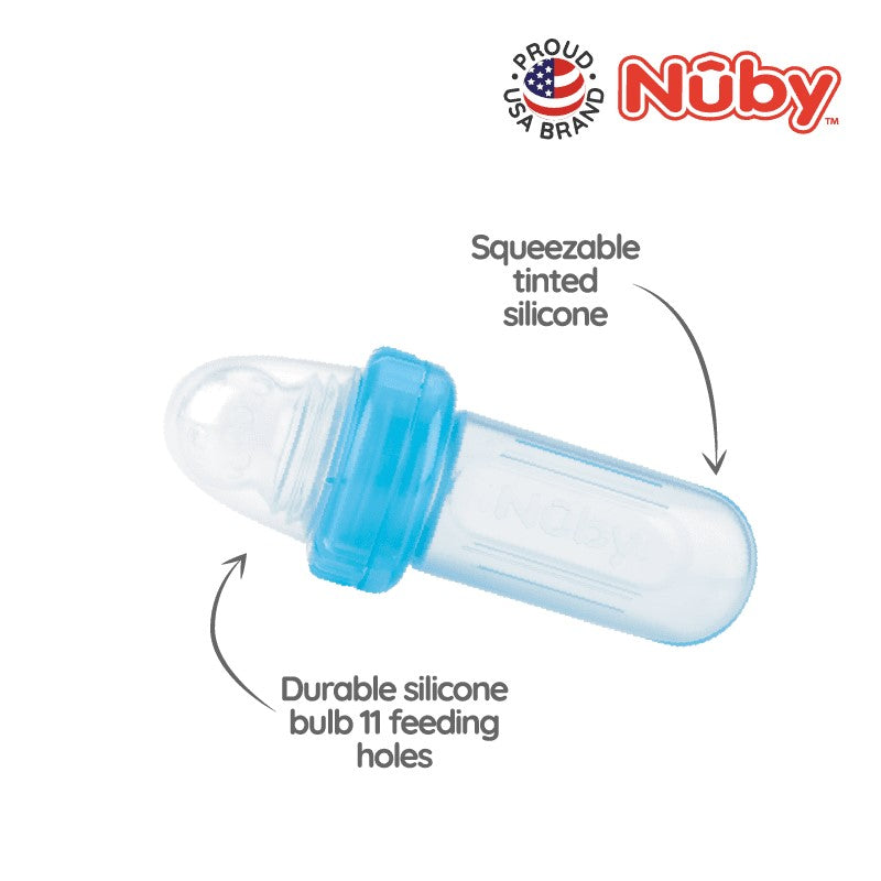 NUBY NB5577 Nuby Mini Squeeze Feeder with Hygienic Cover (1pc) Assorted | Isetan KL Online Store