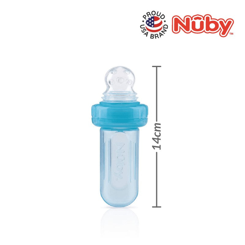 NUBY NB5577 Nuby Mini Squeeze Feeder with Hygienic Cover (1pc) Assorted | Isetan KL Online Store