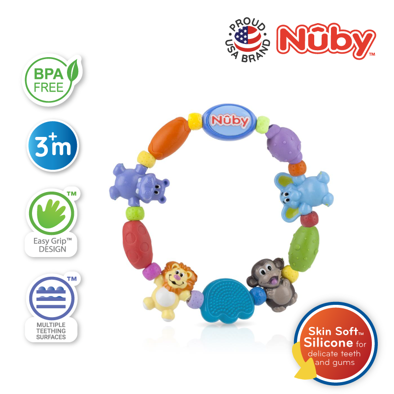 NUBY NB650 Safari Loop Teether Necklace | Isetan KL Online Store