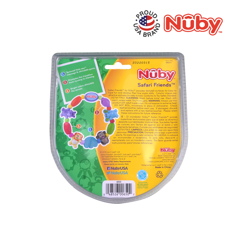 NUBY NB650 Safari Loop Teether Necklace | Isetan KL Online Store