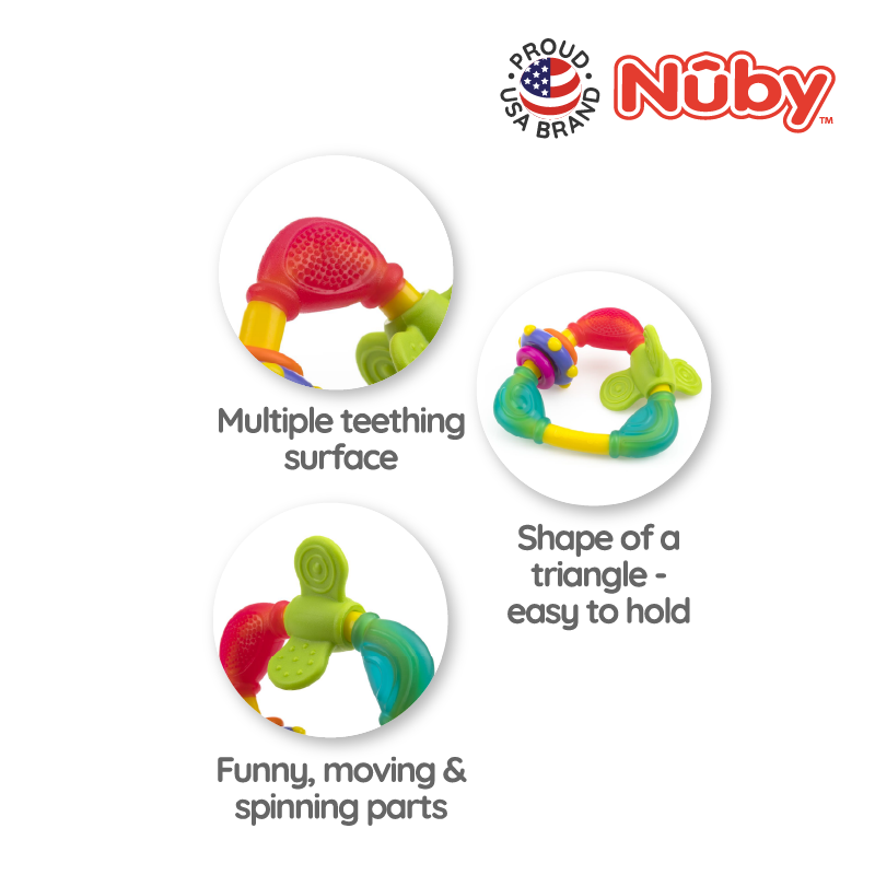 NUBY NB664 Triangle Teether & TPE (1pc) | Isetan KL Online Store