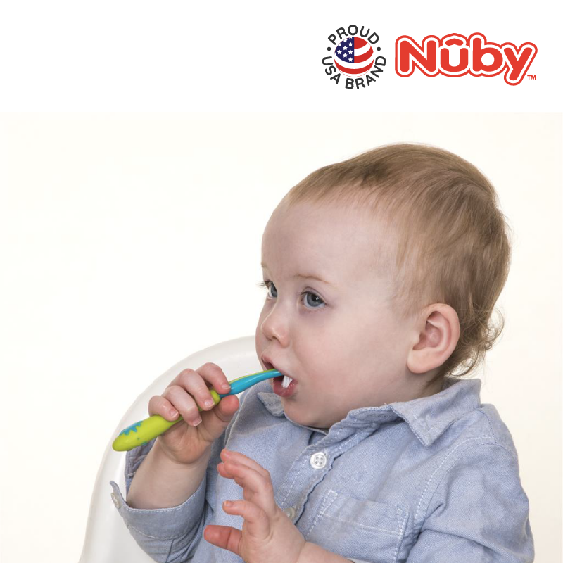 NUBY NB766 Toothbrush with Bristles Assorted (1pc) | Isetan KL Online Store