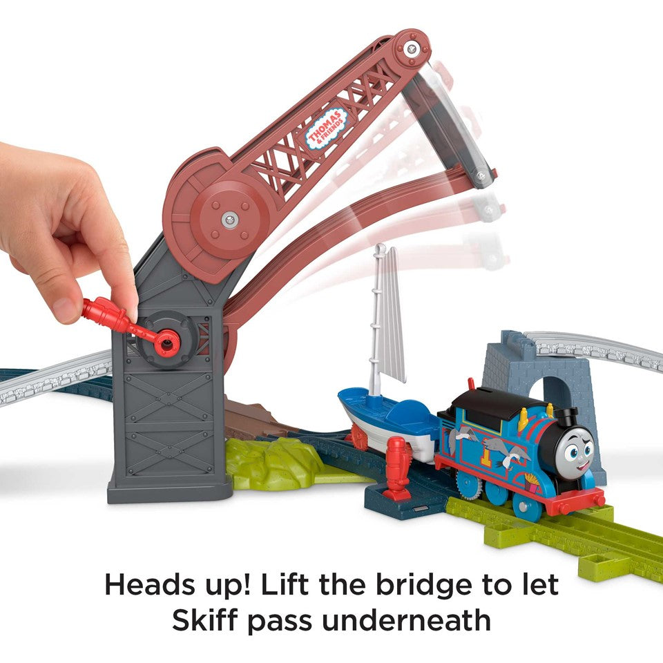 THOMAS & FRIENDS HGX65 Bridge Lift Thomas & Skiff (M) | Isetan KL Online Store