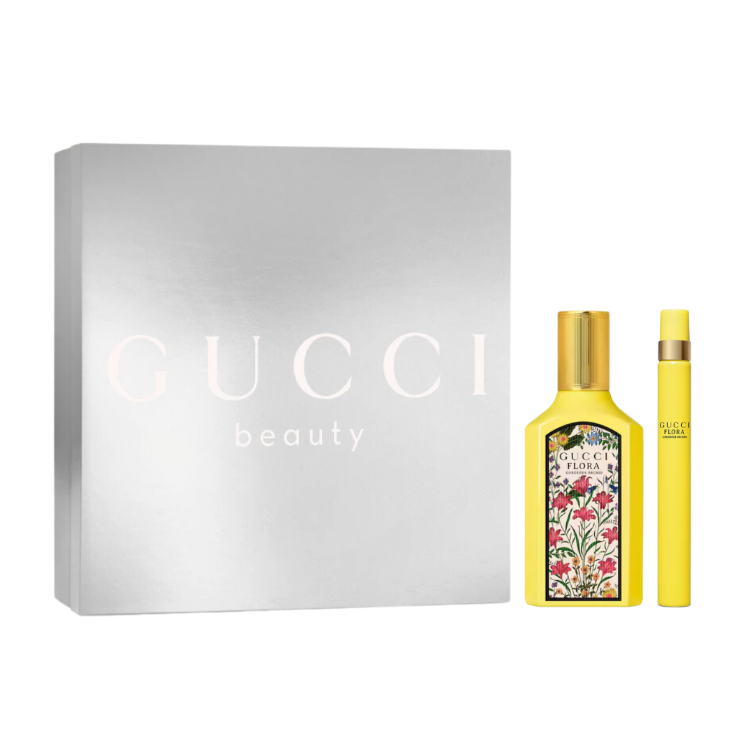 Xmas 2024 set : Gucci Flora Gorgeous Orchid EDP 50ml (2pcs)