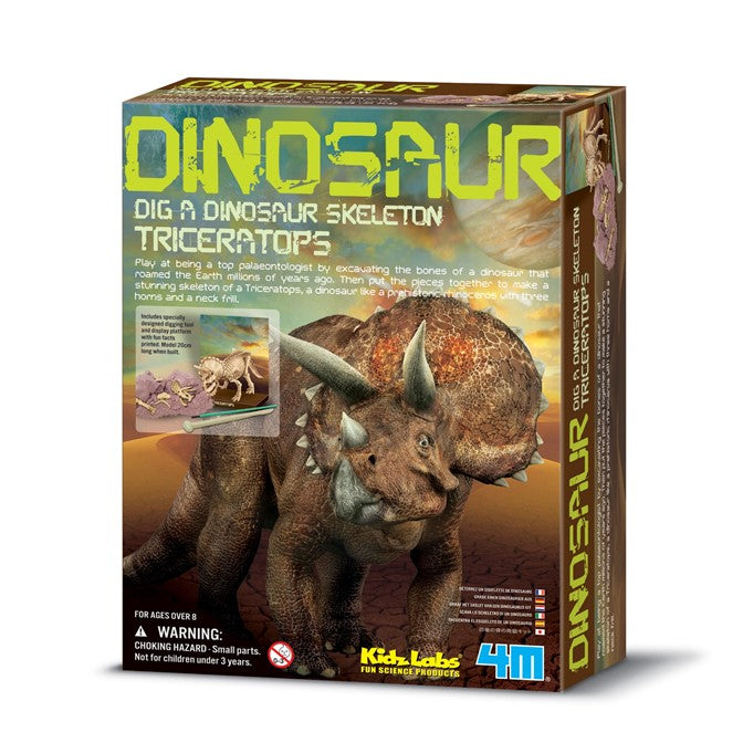 4M KidzLabs Dig a Triceratops Skeleton | Isetan KL Online Store