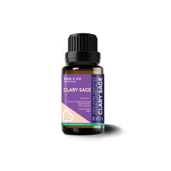 BAM & CO. Clary Sage Organic Essential Oil 10ml | Isetan KL Online Store