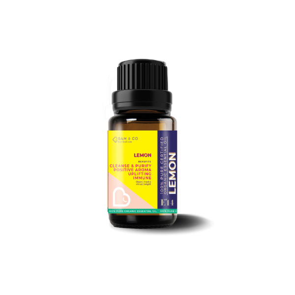 BAM & CO. Lemon Organic Essential Oil 10Ml | Isetan KL Online Store