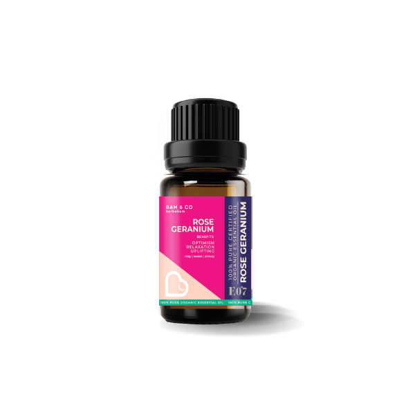 BAM & CO. Rose Geranium Organic Essential Oil 10Ml | Isetan KL Online Store