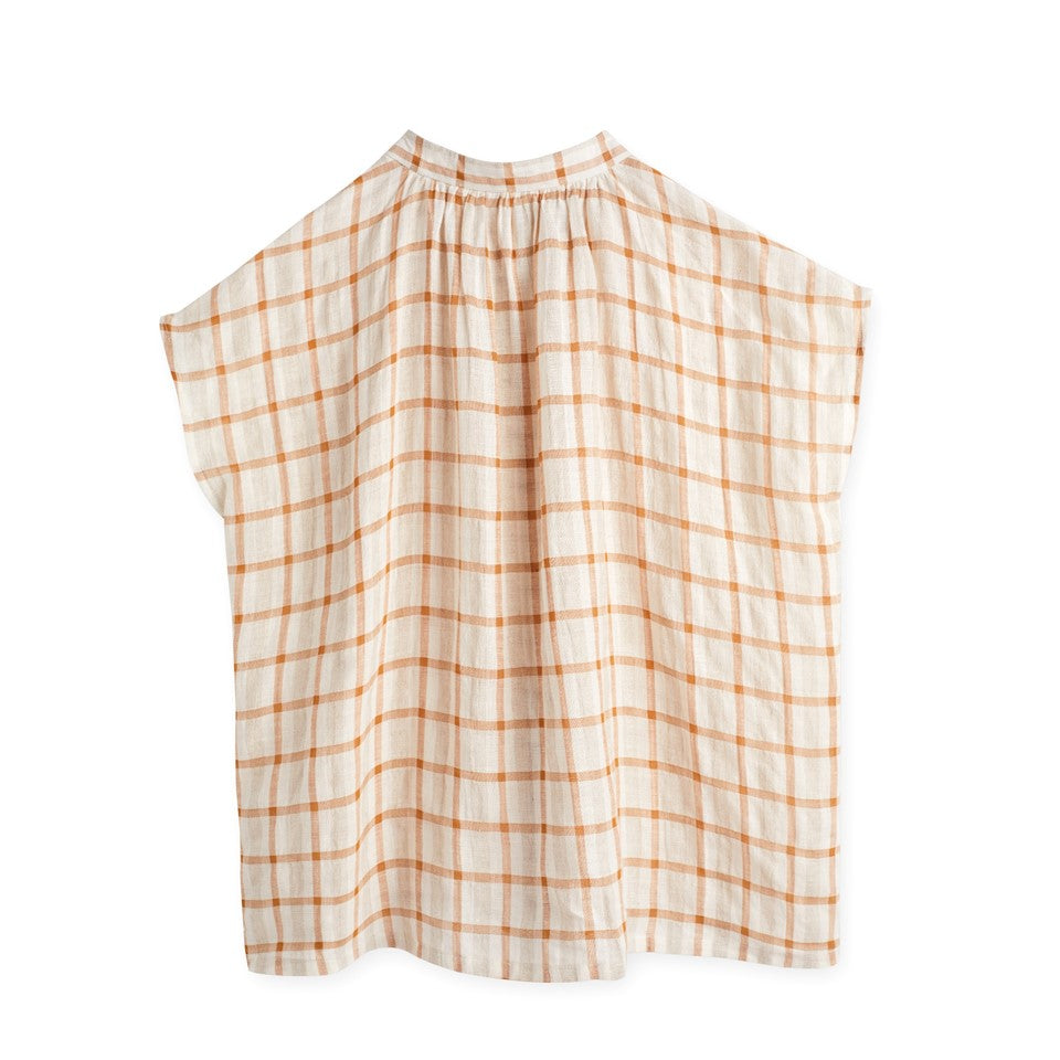 CICADA Boxy Cut Mandarin Collar Shirt (Brown) | Isetan KL Online Store